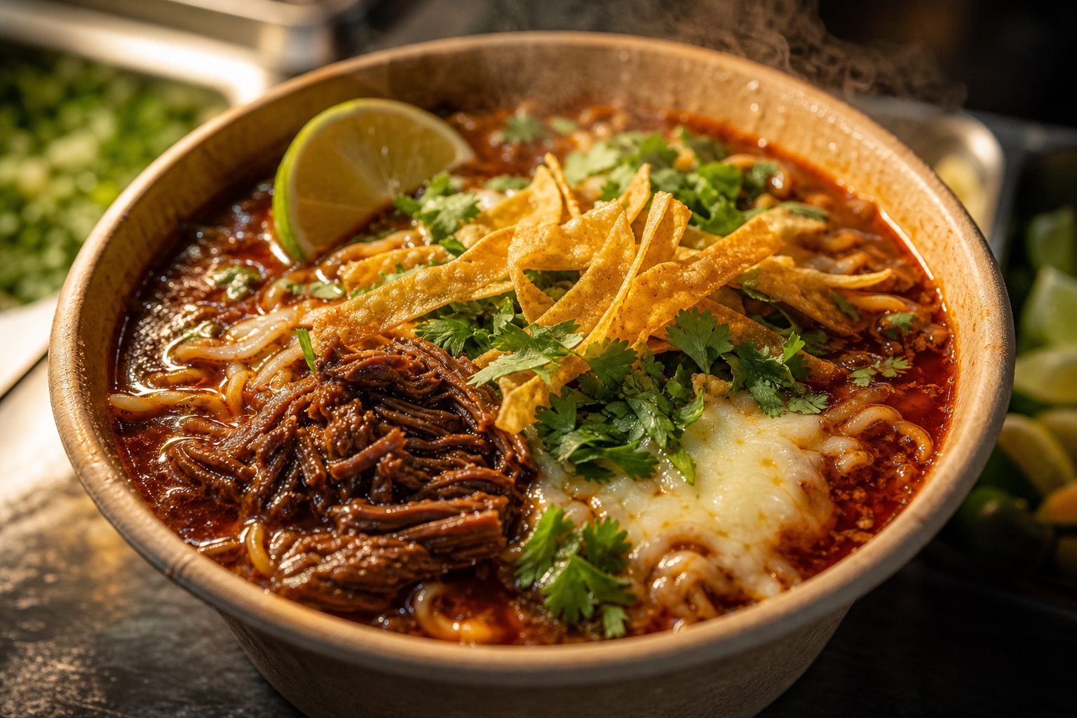 Birria ramen bowl — today's truck special